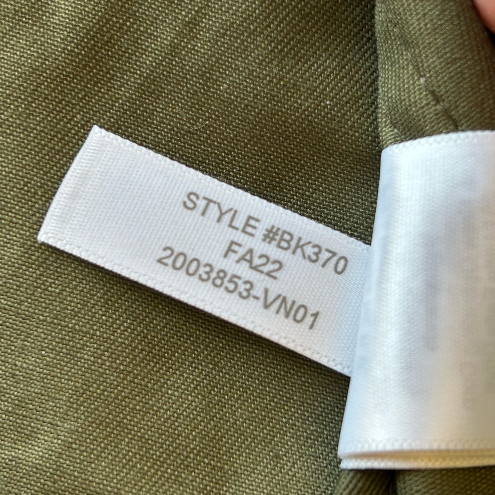 J. Crew Resin Coated Cotton Twill Hooded Women’s Jacket Loden Green Large NWT - Picture 12 of 16